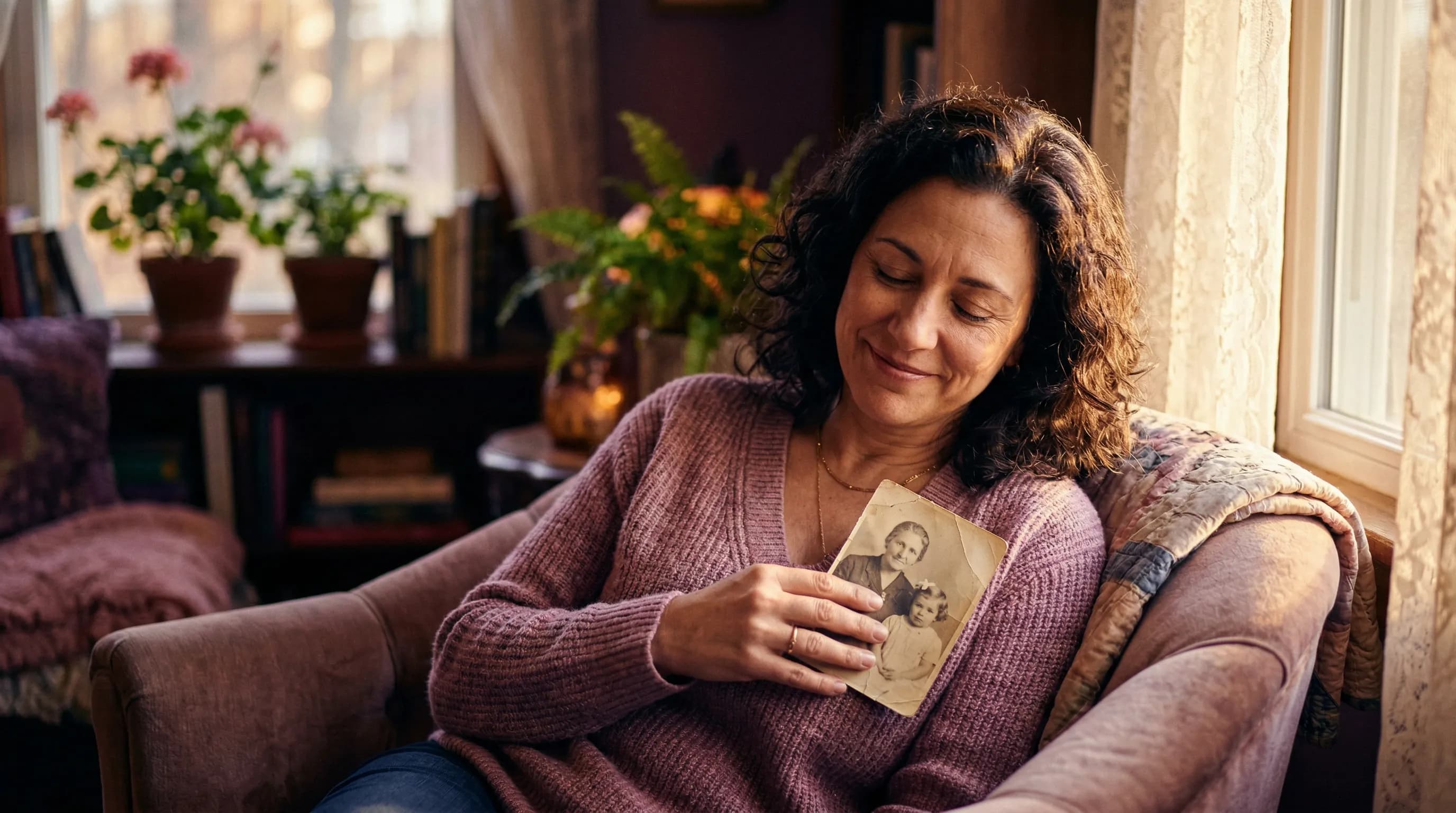 Warm, nostalgic moment -- remembering a loved one